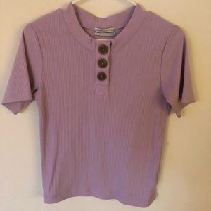 Purple Button Top